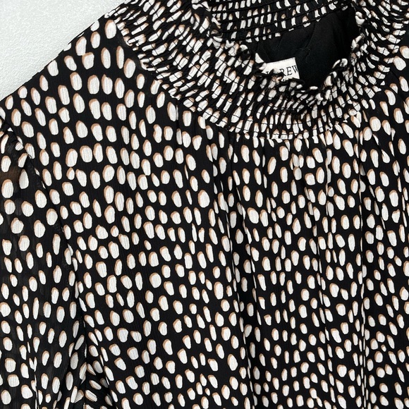 J. Crew Smocked Neck Top - Oncilla Cat Print - Picture 6 of 11